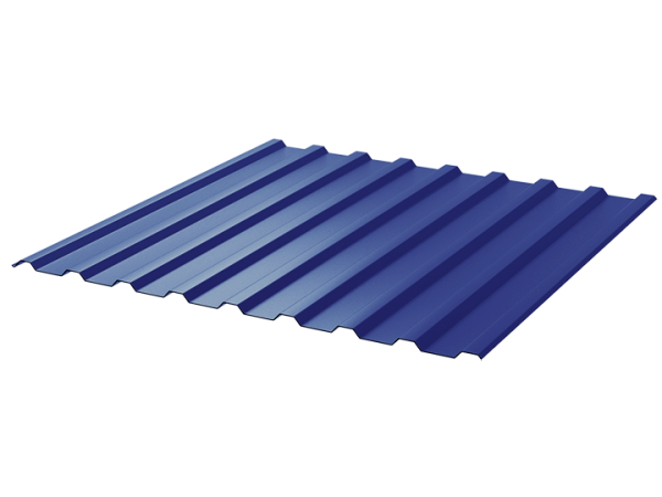 Профнастил полимер СП20 1100/1150 0,4  2м RAL 5002(ультрамар)