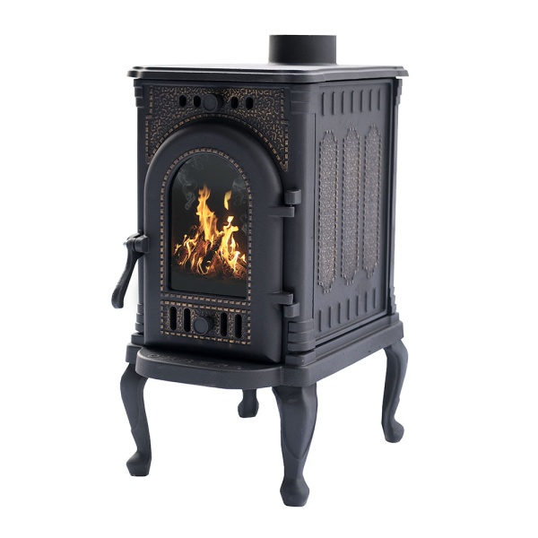 Печь-камин СИБИРЬ-6 чугун, 120м3, D115, НМК