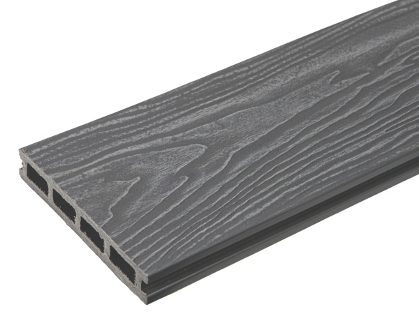 Террасная доска 25*150*4000мм 3D TalverWood брашинг серый 