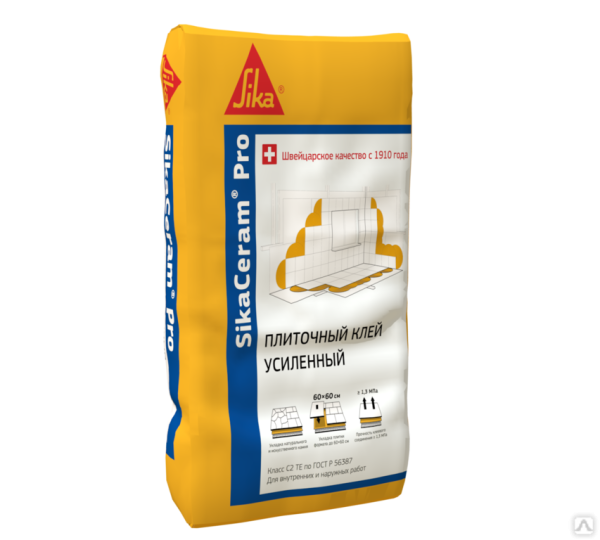 Клей плиточный SikaCeram® Pro С2 TE 25 кг