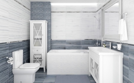 Плитка 200*600 Laparet Zen коричневая полоски 60030