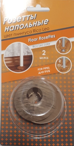 Накладка д/труб GRACE Дуб Английский 159 D 20*63*14мм пластик(2шт)