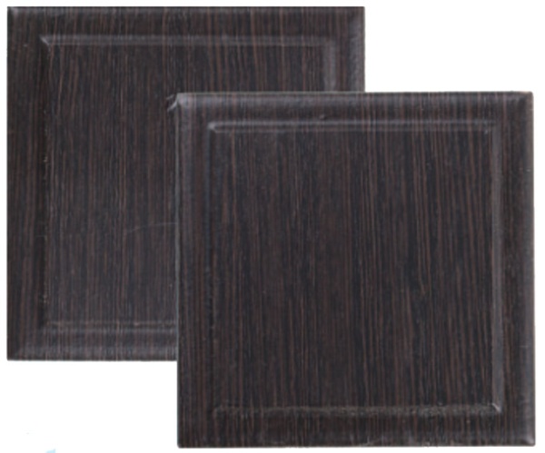 Замки декоративные для арки ПВХ широкие Венге (2шт)