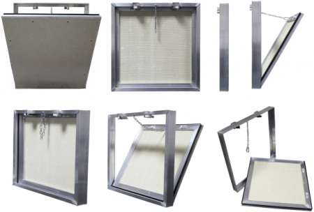 Люк ревизионный 600*400 под плитку, на цепочках Д 60/40 LYUKER