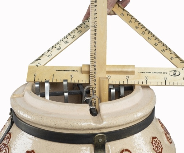 Тандыр Урал, шампура(10шт), "солнышко" для шампуров, колосник, термометр, 940*670*530мм ЭкоТандыр