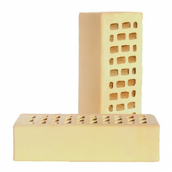 Кирпич керамический одинарный лицевой пустотелый Бежевый М-200 (480) Копыловская керамика