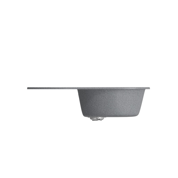 Мойка MIXLINE ML-GM16 овальная с крылом, темно-серая (309) 730*460*180мм