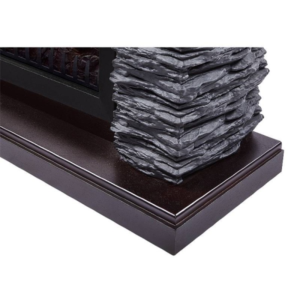 Портал для камина Porto 30, 1200х990х330мм, 53кг, камень черный, шпон венге, Electrolux