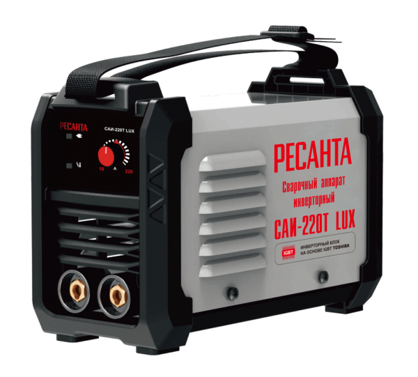 Сварочный аппарат инверторный САИ 220Т LUX 10-220А, 6,2кВт, до 5мм, 140-260В Ресанта