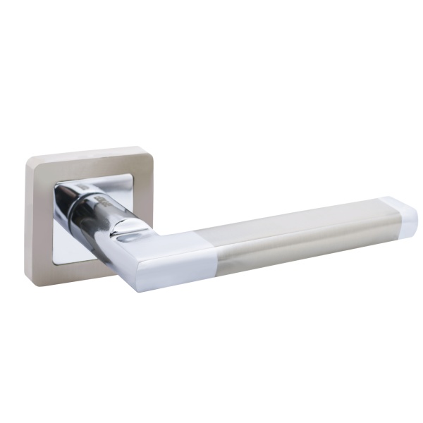 Ручка дверная АЛЛЮР АРТ ВЕНСАН SN/CP 2682  мат.никель/хром 12273