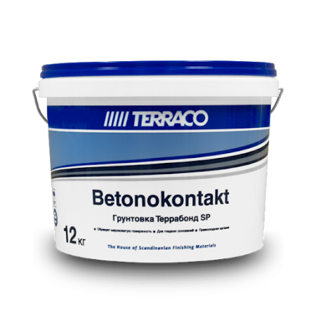 Грунтовка Бетоноконтакт TERRACO Террабонд SP 12,0кг розовый